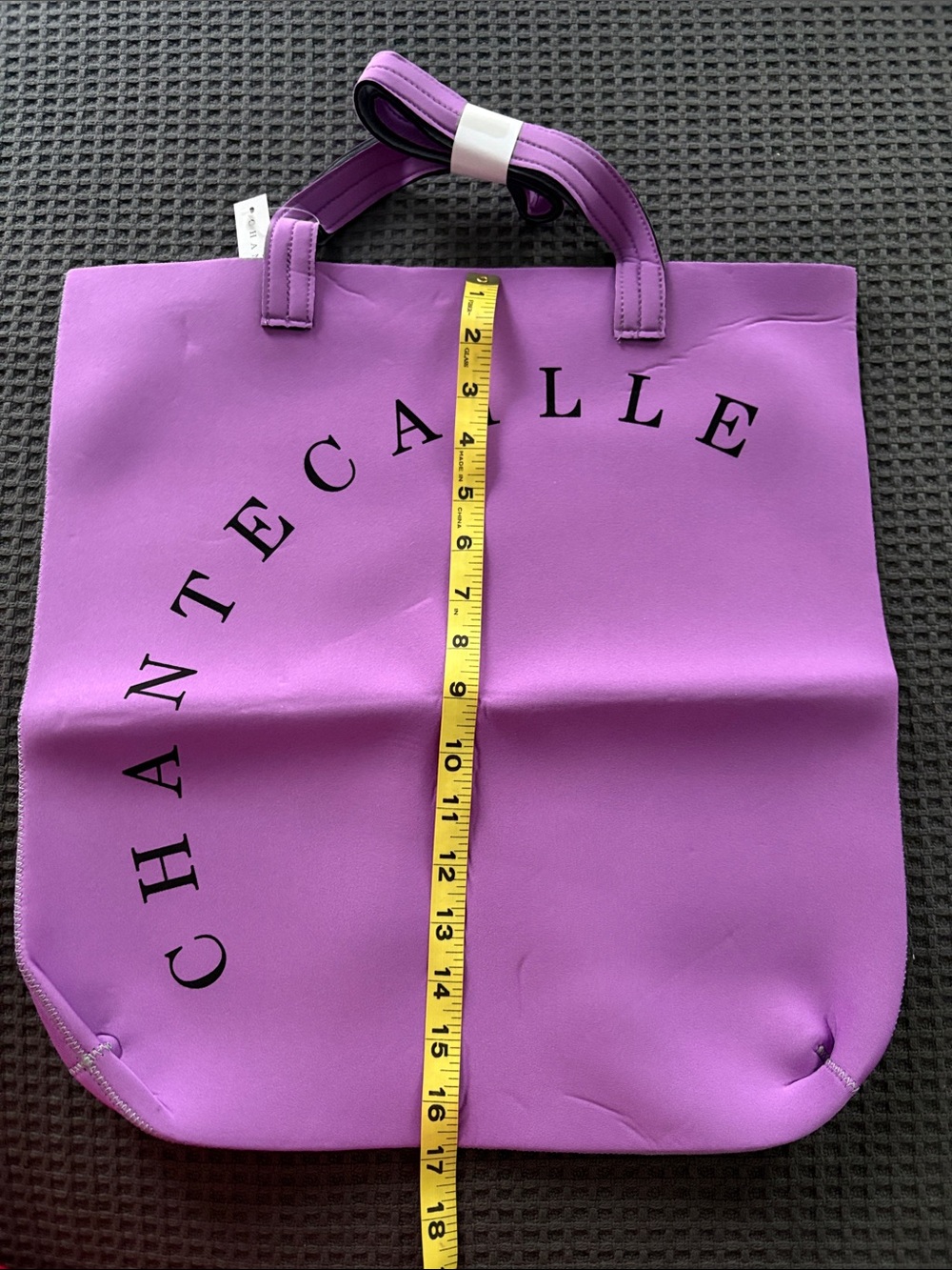 Chantecaille Violet Logo Tote with Black Print